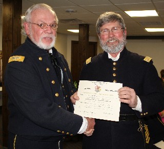 Major Milburn - 10 years in the Regiment!